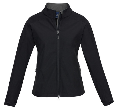 Biz Collection – Ladies Soft Shell Jacket Blk/Grap – Universal Workwear ...