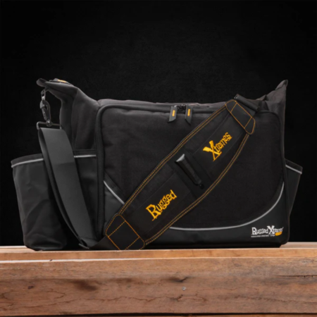 RX05L124BK XLRG INSULATED CRIB BAG BLACK MIN ORDER 5 EMB WITH LOGO