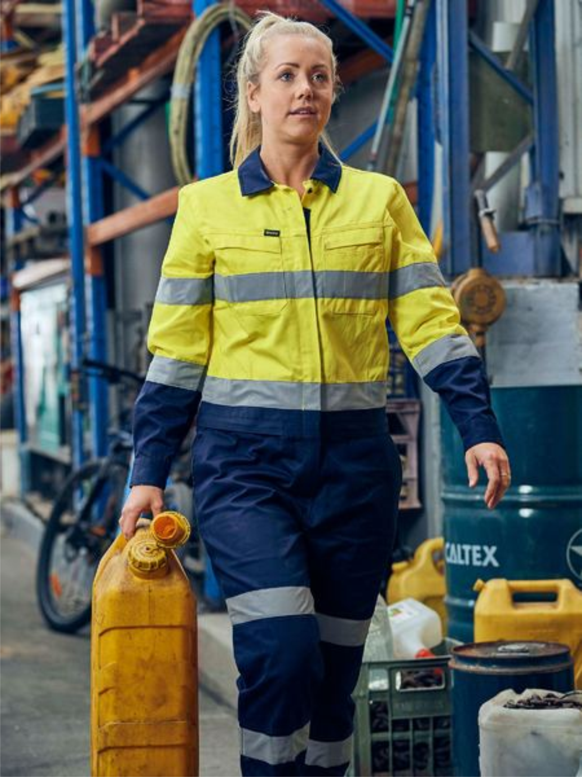 BCL6066T LADIES COTTON DRILL COVERALLS Y/N