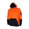 3721 HIVIS 2TONE FLEECY HOODIE