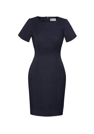 30112 S/S SHIFT DRESS NAVY